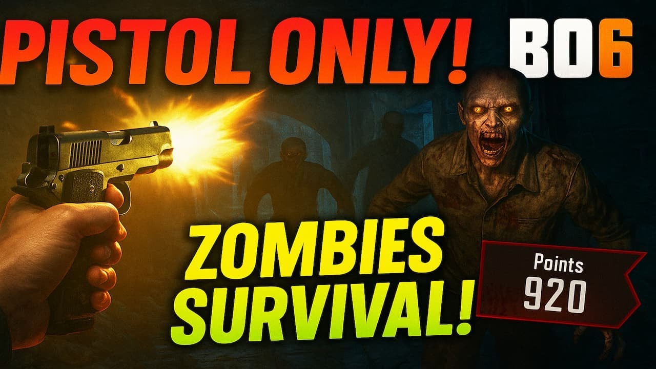 🔫 BO6 Zombies Pistol Only Challenge 🧟 Insane Survival Gameplay! | 