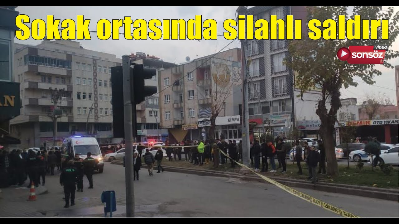 sokak ortasında silahlı saldırı