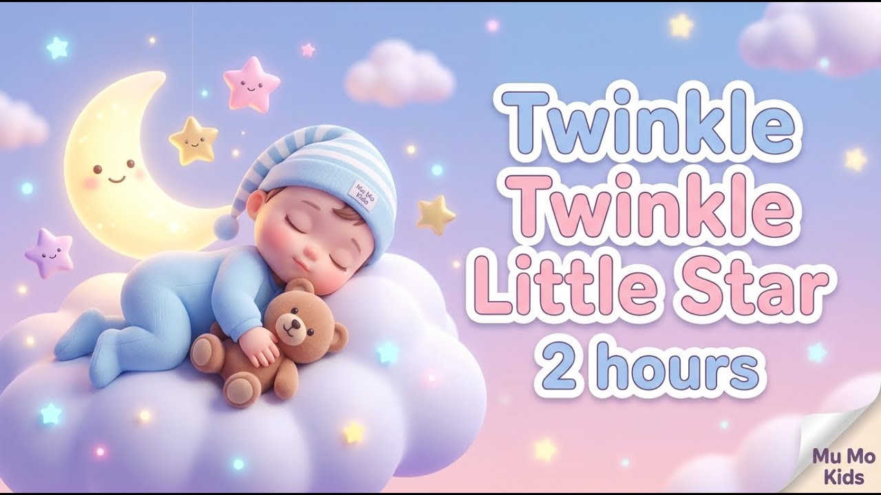Soft Baby Sleep Lullaby 🌙 | Twinkle Twinkle Little Star | Fall asleep in 2 minutes | Mu Mo Kids 🌙