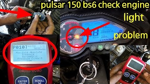 pulsar 150 bs6 check engine light problem solution /sensor problem solved