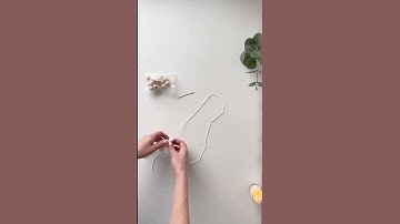 DIY quick wooden bead tassel garland