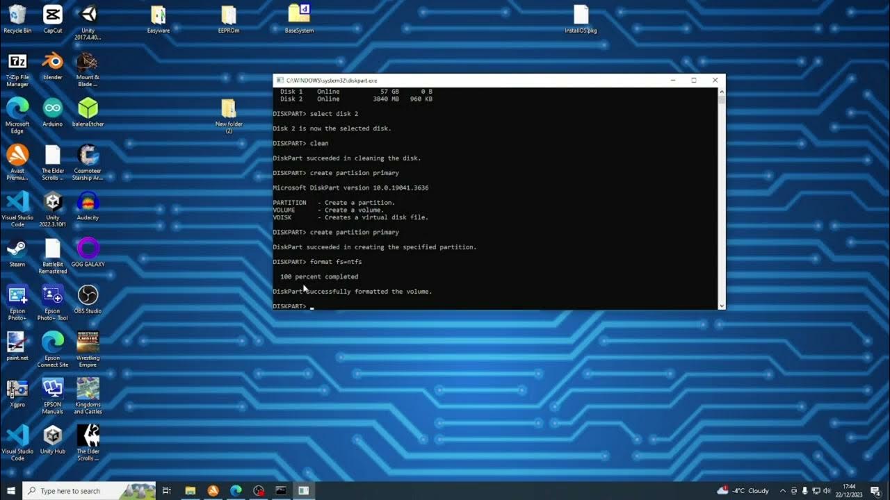 how-to-format-usb-stick-using-console-youtube