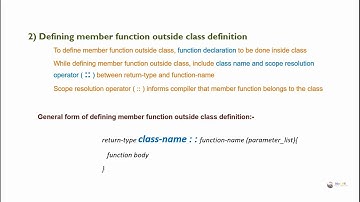 Defining Member Functions in C++