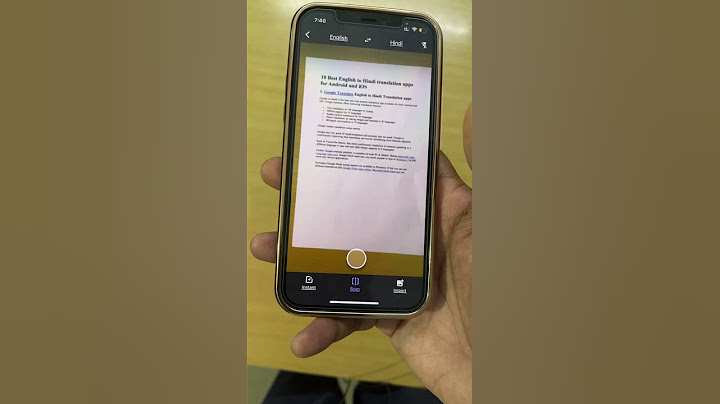 How to translate document using google translate app camera