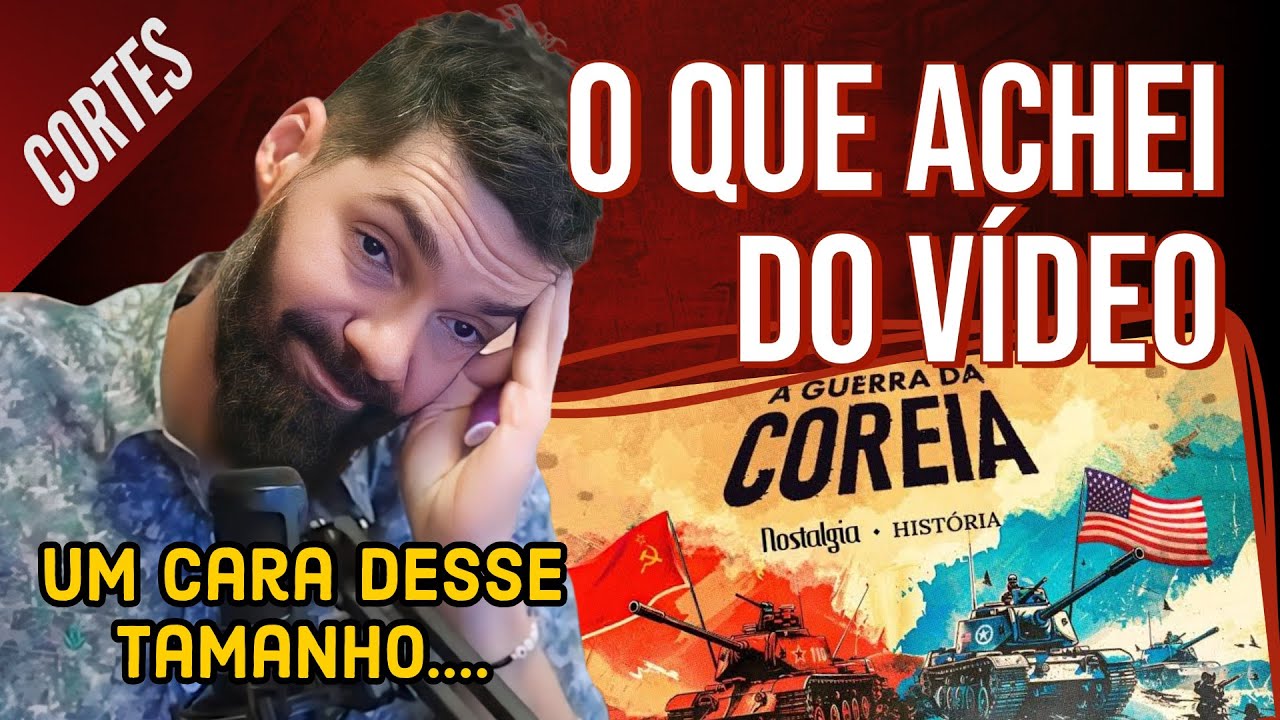 João Carvalho fala sobre o VÍDEO DO CASTANHARI sobre a GUERRA DA COREIA! | Cortes