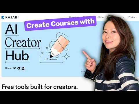 How to create courses with AI First look at Kajabi AI Creator Hub kajabi ai