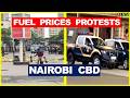 Situation At Nairobi CBD In Fuel Prices Protests Maandamano Matatu Strike 