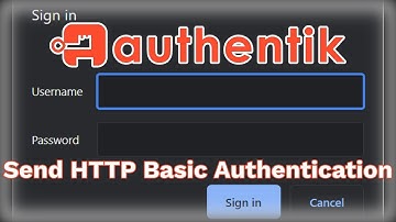 Authentik - HTTP Basisverificatie verzenden