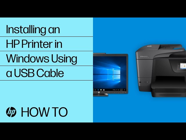 an HP in Windows Using USB | HP Printers | @HPSupport - YouTube