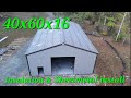 Tin and insulation 40x60 dream garage