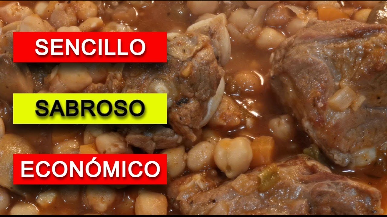 GARBANZOS CON COSTILLAS DE CERDO ✅ POTAJE TRADICIONAL