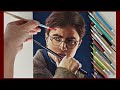 Realistic portrait drawing  harry potter  pastel pencils  bmd portraits