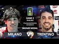 Bronze medal matches of italian volleyball superlega 20232024  milano vs trentino