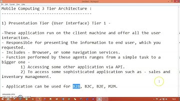 Mobile Computing 3Tier Architecture | Mobile Computing Chapter 1