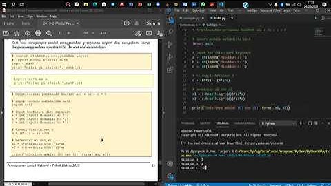 Praktikmum Pemograman Lanjut || Python BAB 8 || Modul Dalam Python