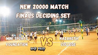 New 20k Match Finals Mini sports foundation vs Nazareth College #volleyballmatch