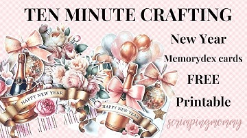 TEN minute New year Memorydex with FREE printable
