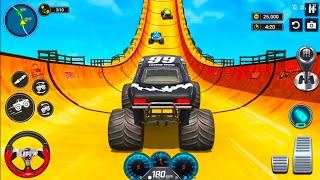 GT 몬스터 트럭 메가 램프 임파서블 - 자동차 스턴트 GT 레이싱 안드로이드 게임플레이 새로운 트럭 screenshot 2