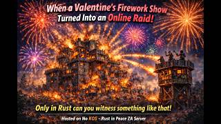 When a Valentine’s Firework Show Turned Into an ONLINE RAID!  | Rust No KOS ZA#rustraid #onlineraid