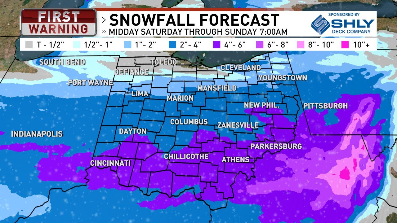 Snow on the way, Winter Storm Watch this weekend - YouTube