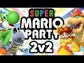 Super Mario Party - WAFFLES vs PANCAKES (2v2 Duos Gameplay)