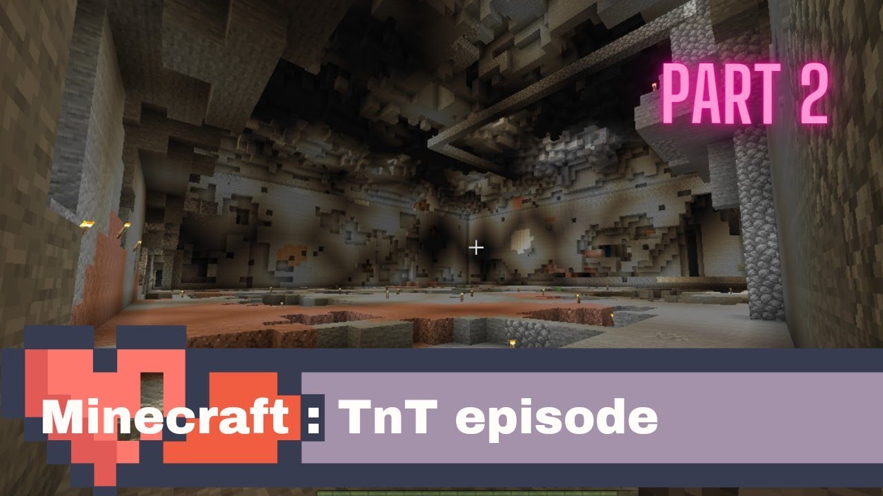 Tnt Dig 64³ underground base digging with chest full of TNT | Part 2 of the ...