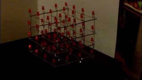 Arduino 4x4x4 LED CUBE part 2
