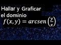 Gráfico y dominio de una función real de variable vectorial