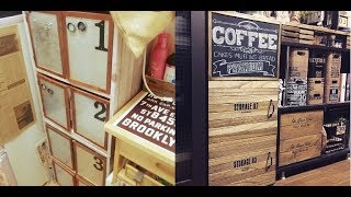 【DIY】100均商品を使った「カラーボックスの扉」のアレンジ＆リメイクしたインテリア収納アイデア♡～Interior storage idea.