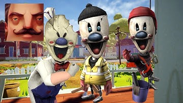 Hello Neighbor - New Neighbor Ice Scream 4 Normal Mini Rod Janitor History Gameplay Walkthrough