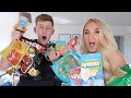 ONLY EATING CHILDHOOD FOODS FOR 24 HOURS WITH BOYFRIEND!!