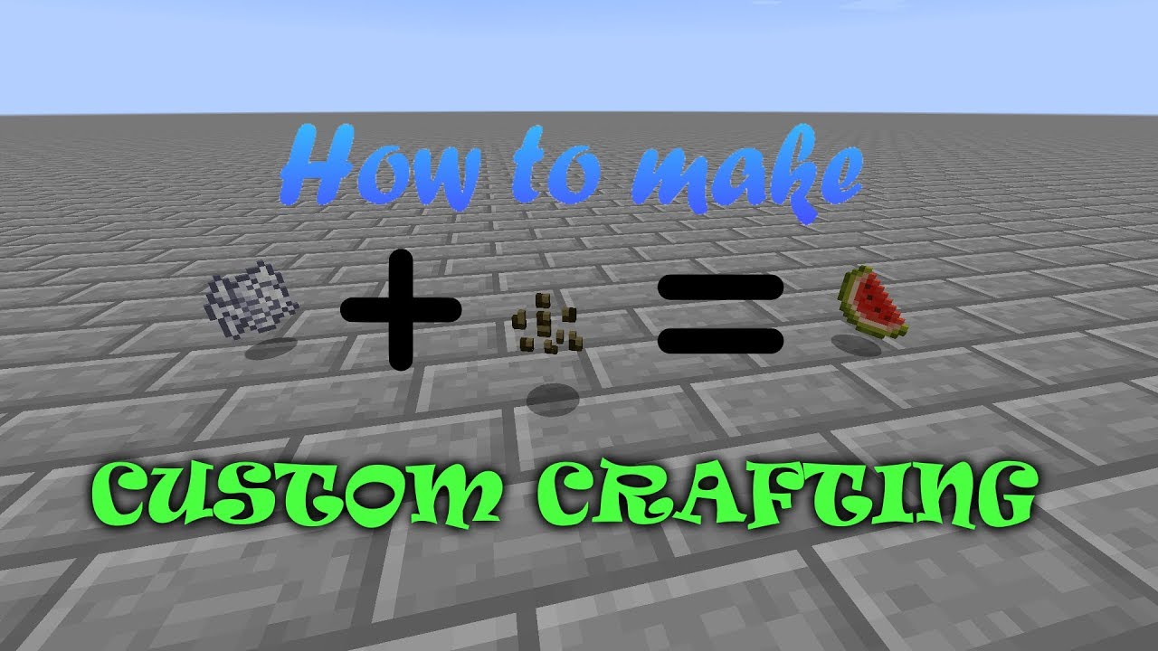 How To Make Custom Floor Crafting In Minecraft Simple Stuff 4 Youtube