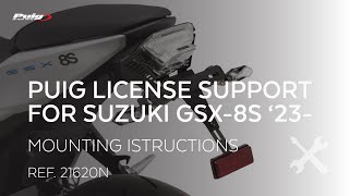 REF. 21620N - LICENSE SUPPORT FOR SUZUKI GSX-8S 23'-