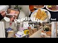 Productive vlog   cleaning unboxing foods cafe ft acefast t8   