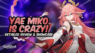YAE MIKO IS CRAZY! C0 Yae Miko Showcase - Best Build, Teams & Review | Genshin Impact
