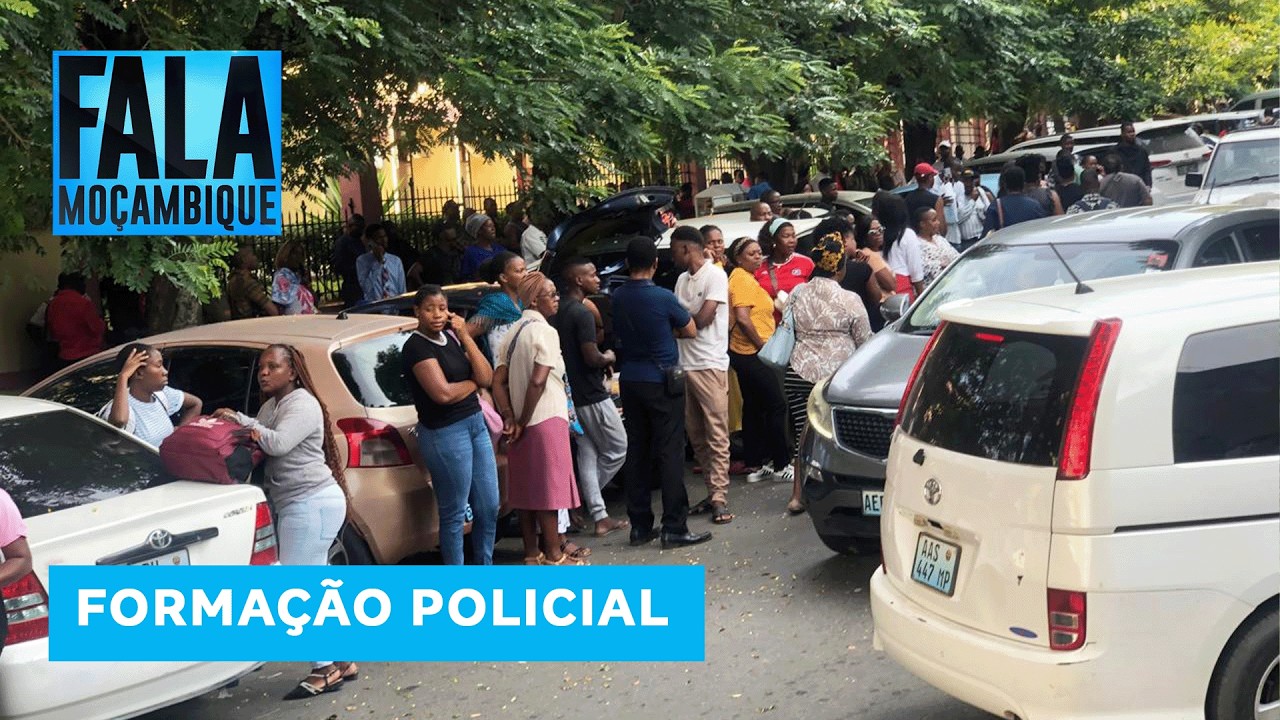 Centenas de jovens despediram se de familiares no Comando da PRM rumo à Escola Prática de Matalane