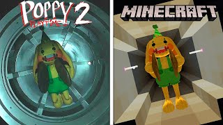 MINECRAFT Bunzo Bunny VS Poppy Playtime 2 | ORIGINAL VS MINECRAFT