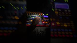 Mixing an electronic band live from FOH on a Saturday night