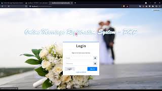 Online Marriage Registration Systems in PHP DEMO