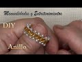 DIY -  💍 Anillo tupis perlas y semillas