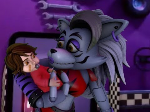 Roxy Hugs Gregory  FNAF SECURITY BREACH. 