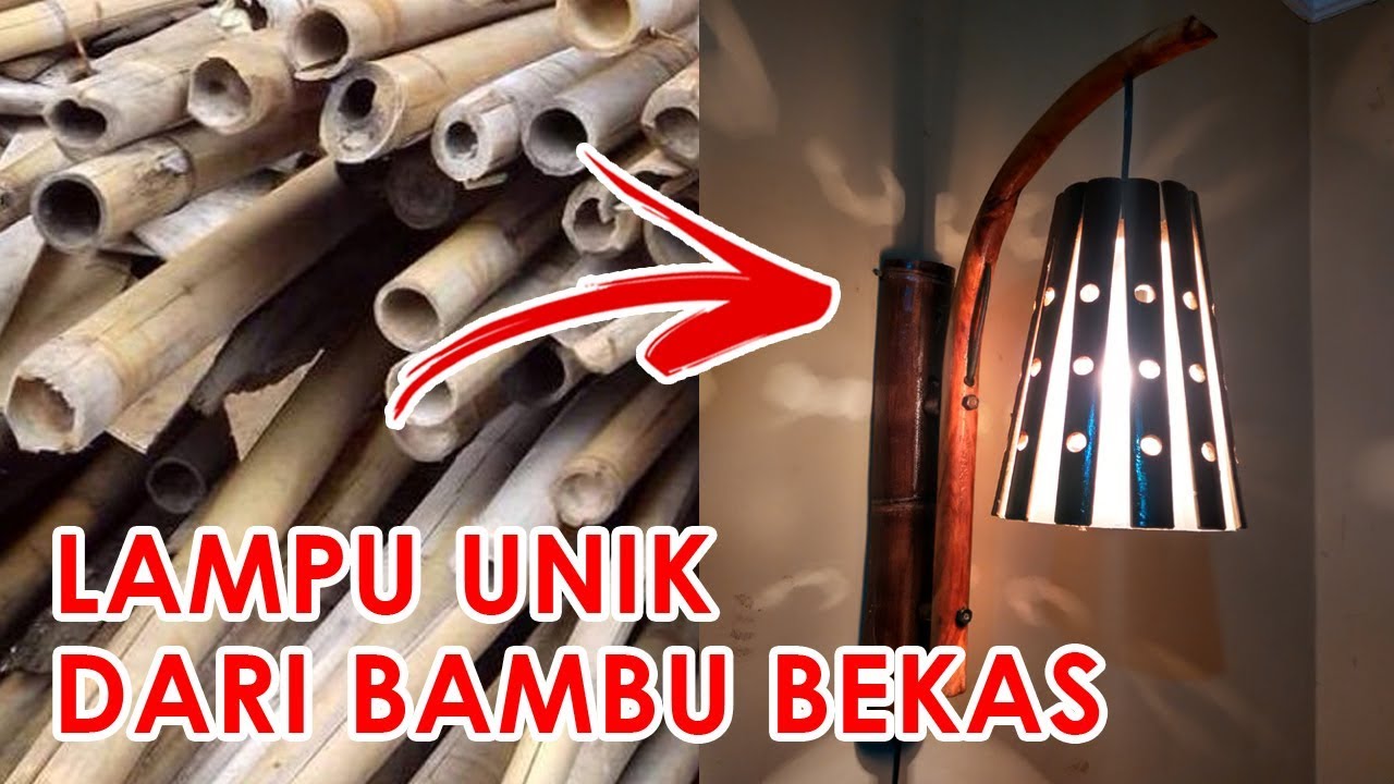 CARA MEMBUAT LAMPU HIAS DARI BAMBU SEDERHANA YouTube