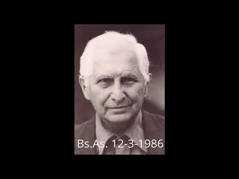 Carlos Matchelajovic: Charlas. Bs.As. 12-3-1986, "Urgencia de una segunda Educación".