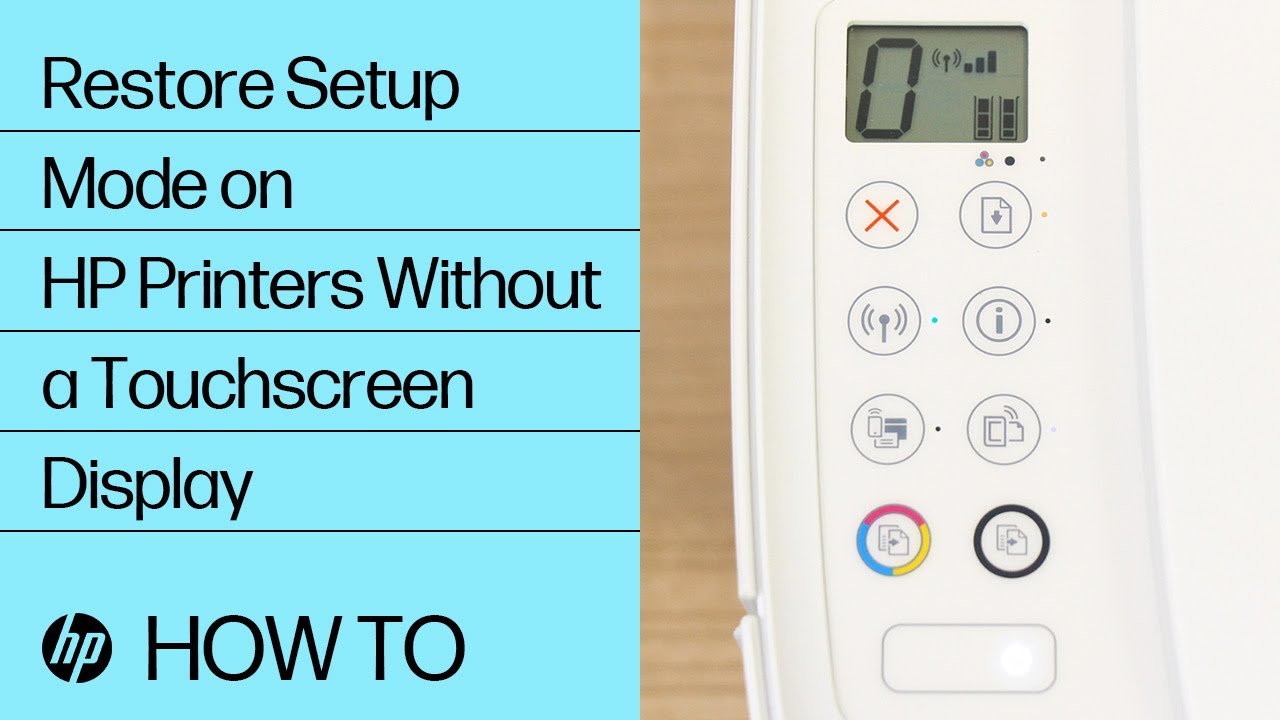 ตั้ง ค่า wireless New Update Restore Setup Mode on HP Printers Without a Touchscreen Display | HP Printers | @HPSupport