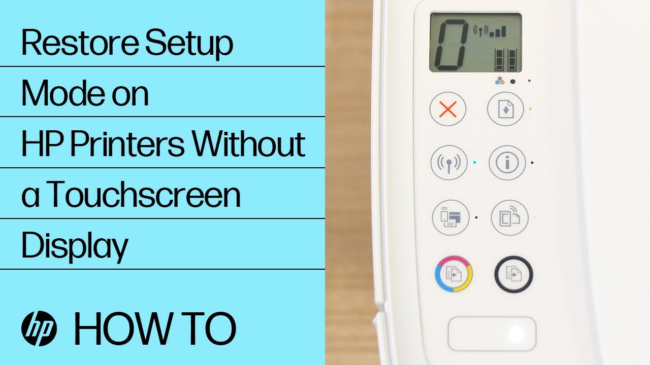 ตั้ง ค่า wireless  New Update  Restore Setup Mode on HP Printers Without a Touchscreen Display | HP Printers | @HPSupport