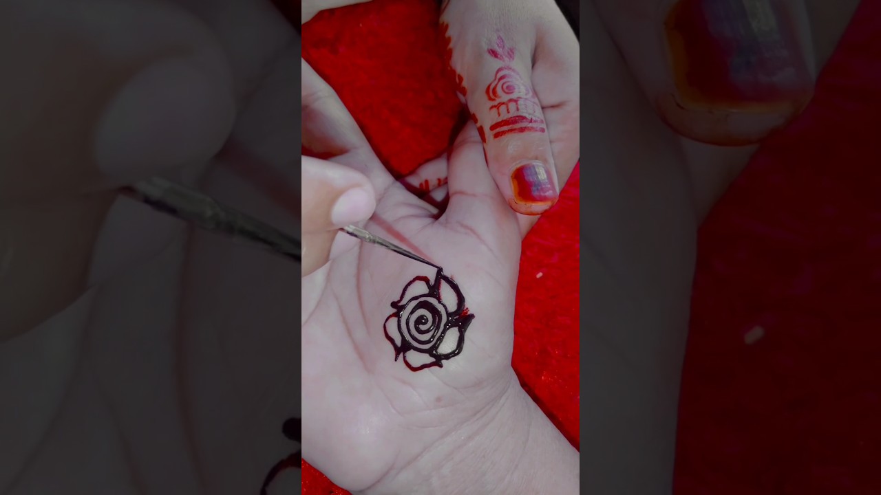 beautiful simple mehndi design #shorts