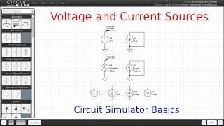 Voltage and Current Sources - Circuit Simulator Basic Elements