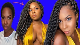 EASY Crochet Goddess Locs on SHORT NATURAL HAIR | #rubberbandmethod Nia Hope