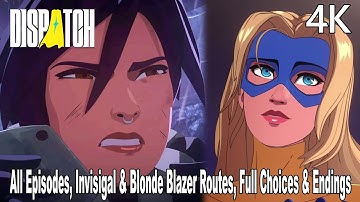 Dispatch Full Game: All Episodes, Invisigal & Blonde Blazer Routes, Full Choices & Endings 4K