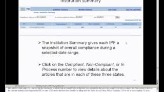 An Introduction to the Public Access Compliance Monitor